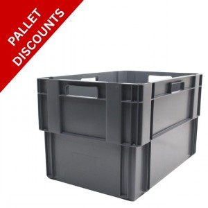 Standard Euro Box 60cm Solid Sides & Base 70 Litre